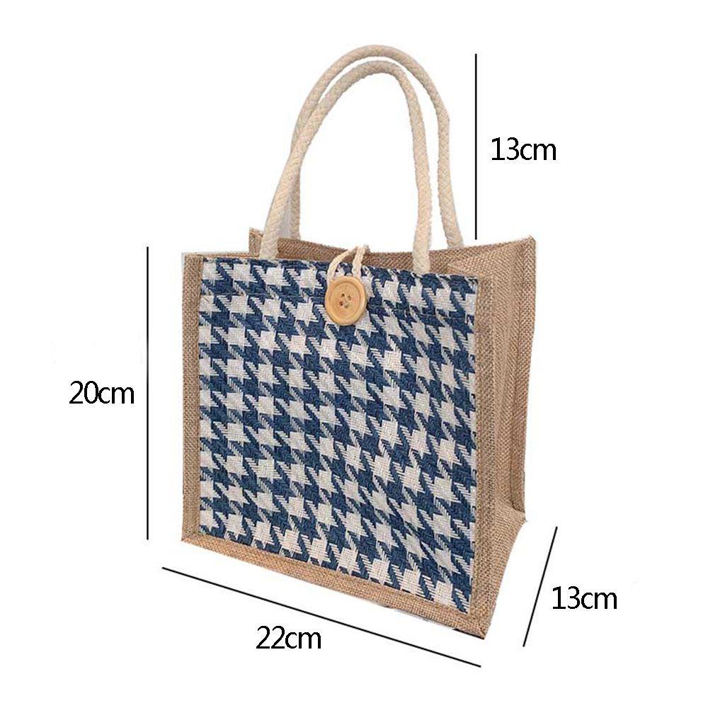 cherry3-กระเป๋าใส่กล่องอาหารกลางวัน-ผ้าลินิน-ขนาดเล็ก-ลําลอง-เรียบง่าย