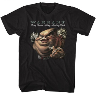 ขายดี!ขายดี เสื้อยืดลําลอง แขนสั้น พิมพ์ลายอัลบั้มเพลง Warrant Dirty Rotten Filthy Stinking Rich สไตล์คลาสสิก สําหรับผู้