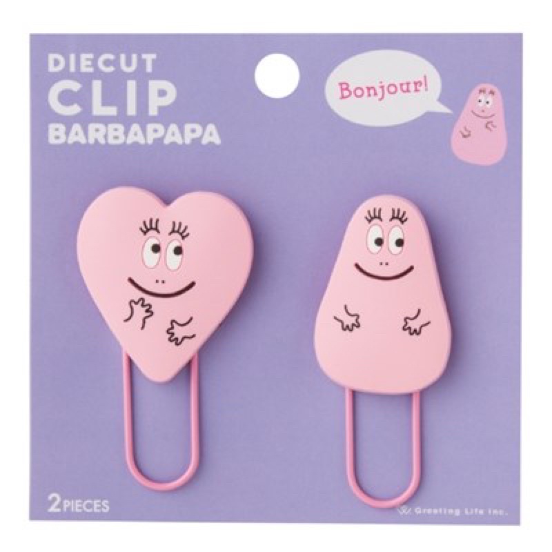 พร้อมส่ง-diecut-clip-barbapapa-คลิปหนีบกระดาษ-ลิขสิทธิ์แท้จากญี่ปุ่น