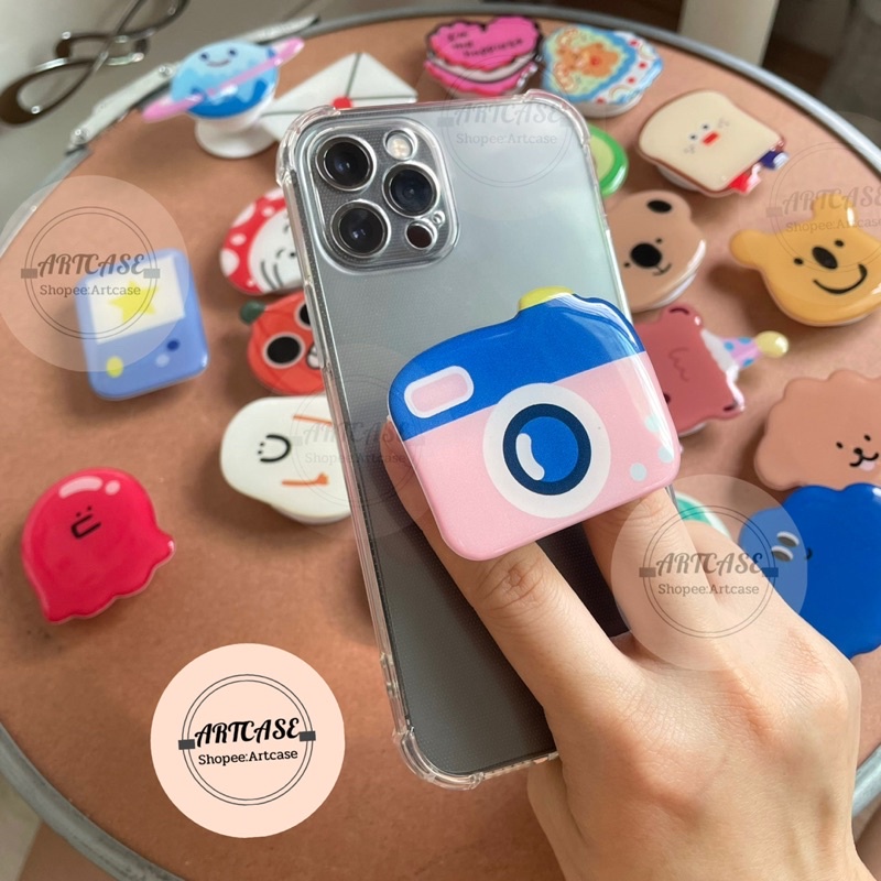 แหวนติดมือถือ-ขาตั้งมือถือ-แหวนpop-socket-griptok-เกาหลี-มีมากกว่า20-แบบ