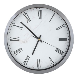 นาฬิกา นาฬิกาแขวน HOME LIVING STYLE STEEN 12 นิ้ว สีเงิน ของตกแต่งบ้าน เฟอร์นิเจอร์ ของแต่งบ้าน WALL CLOCK STEEN 12 INCH