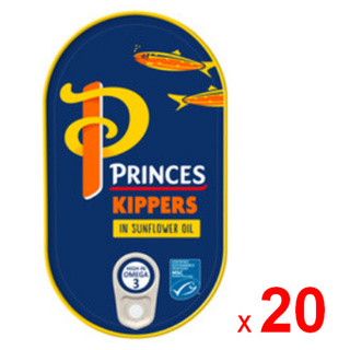 PRINCES เนื้อปลาเฮอริ่งรมควัน คิปเปอร์ แช่น้ำมันดอกทานตะวัน ชุดละ 20 กระป๋อง กระป๋องละ 190 กรัม / PRINCES Kipper Fillet