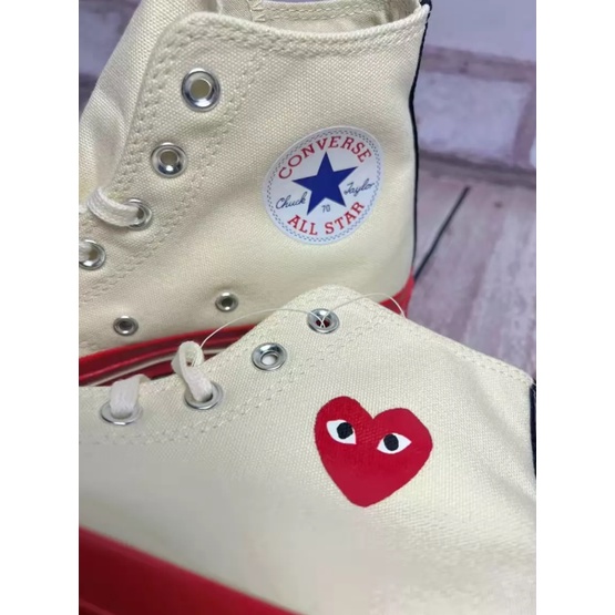 comme-des-garcons-play-x-converse-chuck-taylor-all-star-1970s-high-white-red-ของแท้-100-แนะนำ