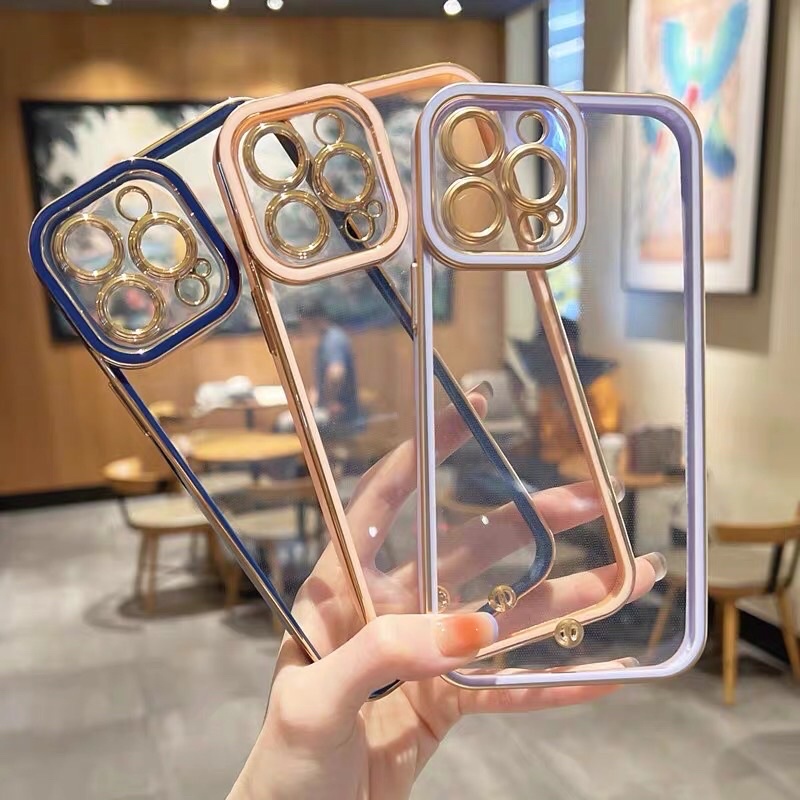 เคสนิ่ม-เคสขอบเงา-case-ไอโฟน-เคสกันกล้องสำหรับรุ่น-i6-i7-6splus-7plus-i11-i12-12pro-12promax