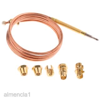 [ALMENCLA1] 90cm / 35 Gas Furnace Replacement Set Thermocouple for Heaters w/Adapters