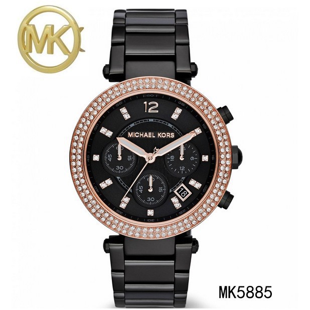 michael-kors-ดู-mk-รุ่นหญิงแท้กุหลาบทองประดับประดานาฬิกาข้อมือสามนาฬิกานาฬิกาสามชิ้น