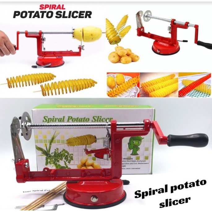 spiral-potato-slicer-เครื่องปั่นมันฝรั่งเกลียวตั้งโต๊ะ