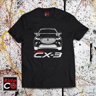 เสื้อคนอ้วนผญ - RIDECO เสื้อยืดติดรถยนต์ MAZDA CX-3 ปี 2020