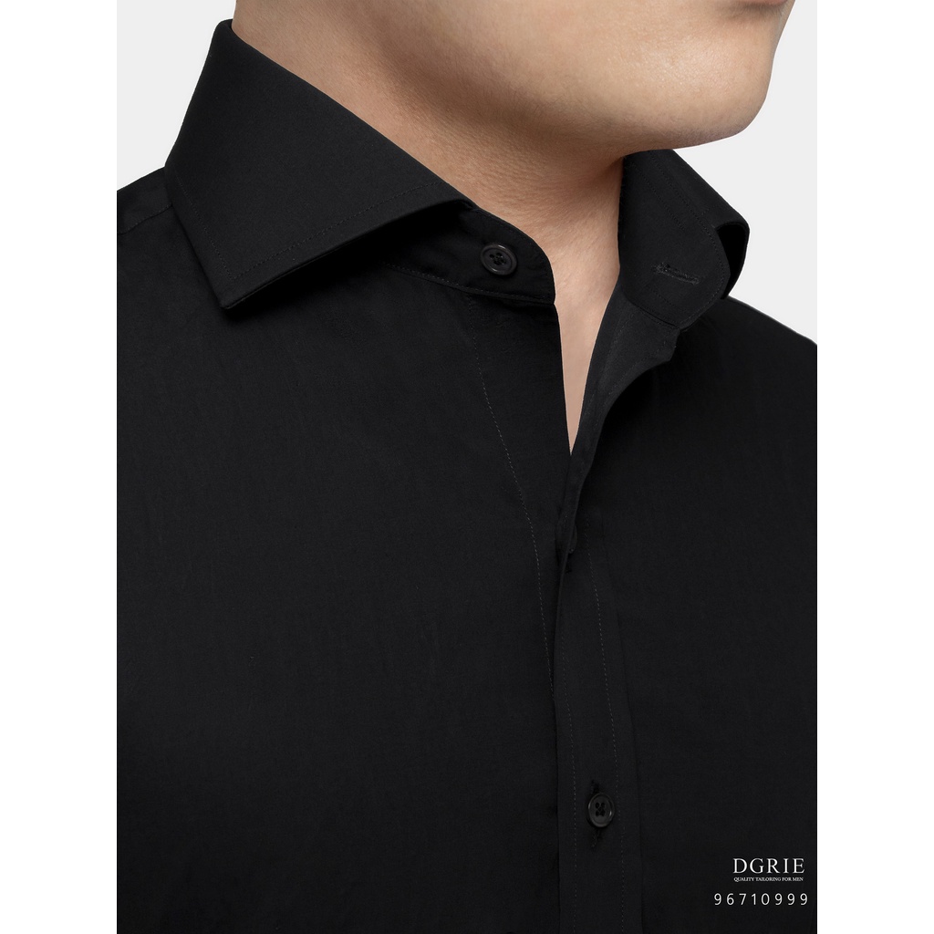 dgrie-black-oxford-cotton-shirt-เสื้อเชิ้ตออกฟอร์ด
