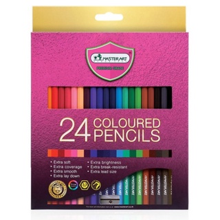 Master Art มาสเตอร์อาร์ต ดินสอสี สีไม้ 24 แท่ง 24 สี (8851907273163)