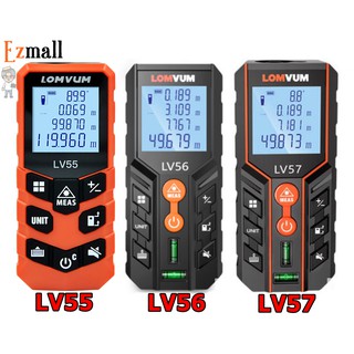 LOMVUM Laser Distance Meter เครื่องวัดระยะ/พื้นที่/ปริมาตร/ทฤษฎีปีธากอรัส แบบเลเซอร์ ยี่ห้อท็อปฮิต ระยะวัด40,50,100,120m