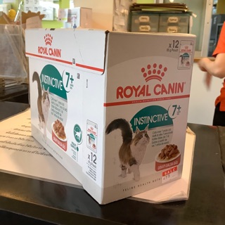 (แพค12ซอง) Royal canin Instinctive 7+ อาหารเปียกแมว 7 ปีขึ้นไป 85g.