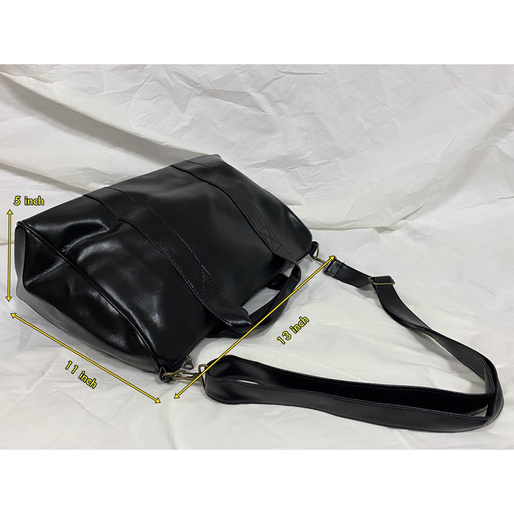 HEAPER BROOK กระเป๋าหนัง ทำงาน ใส่ notebook 14 นิ้วPU คุณภาพ สะพายข้าง ...