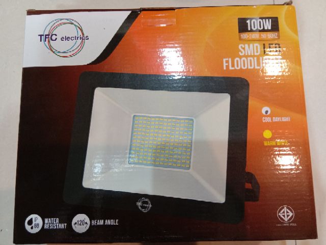 โคมสปอร์ตไลท์led-100w-dl-ww-tfc