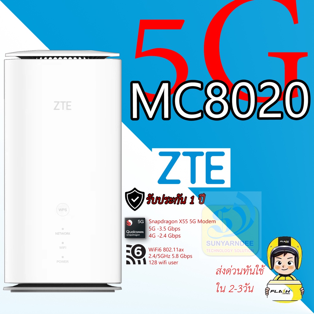 ZTE 5G CPE 3 PRO MC8020 Router WiFi 6 AX5800 | Shopee Thailand