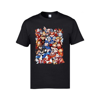 2020 เสื้อยืดผ้าฝ้าย 100% พิมพ์ลายตัวอักษร Mega Man 3 มิติสไตล์คลาสสิก