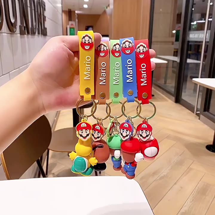 พวงกุญแจฟิกเกอร์-pvc-รูป-super-mario-bros-luigi-koopa-troopa-toad-goomba-super-mario