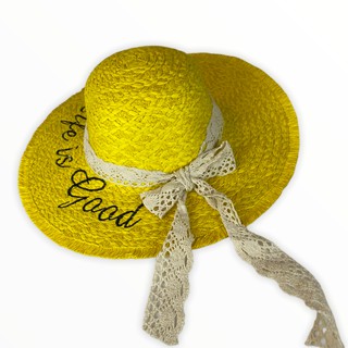 ภาพหน้าปกสินค้าหมวกสานปีกกว้าง [รุ่น C008] ใส่กันแดด หมวกใส่เที่ยวทะเล Life is good [พร้อมส่งจากไทย] ที่เกี่ยวข้อง