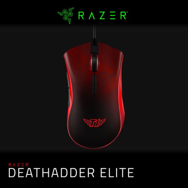 razer-mouse-deathadder-skt-t1-เมาส์เรเซอร์สีแดง-เมาส์เรเซอร์ลายลิมิเต็ด