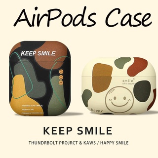 ใหม่ เคสหูฟัง ลายการ์ตูนหน้ายิ้ม สําหรับ Airpods 3gen Airpods 3 Airpods 3 Airpods 2021 2gen