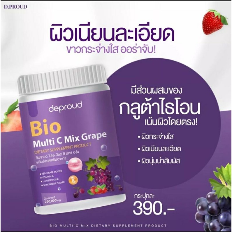 ภาพสินค้าวิตามินสด Bio วิตซีถัง วิตามินซี 3 รส ดีพราวด์ 250,000 mg. ล๊อตใหม่ ไบโอวิตซีถัง จากร้าน goto.shopping บน Shopee ภาพที่ 4