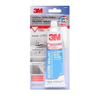 ซิลิโคนชนิดไร้กรดป้องกันกันเชื้อรา 3M ขนาด 60 มล. สีขาว