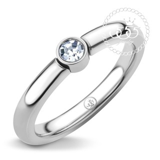 555jewelry แหวนดีไซน์เรียบหรู สี สตีลเงิน รุ่น MNR-047T-A - แหวนเรียบ แหวนผู้หญิง สแตนเลสสตีล (R61)