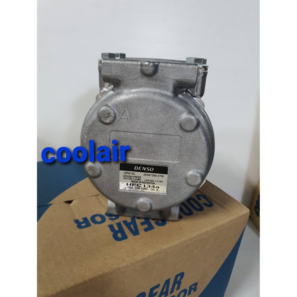 คอมแอร์-coolgear-10pa15c-ไม่มีหน้าครัช-คอมเพรสเซอร์แอร์รถ-compressor-คอมแอร์รถ-คอม-10pa