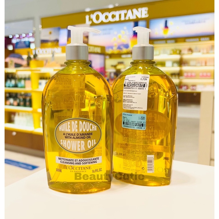 loccitane-almond-shower-oil-500-ml-refill-500-ml-ผลิตปี-2022-ป้ายคิง-แท้-จาก-king-power