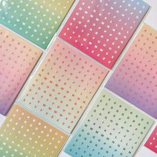 GaLiCiCi Stickers 3Pcs สติกเกอร์ตัวเลข / ตัวอักษรสีสันสดใส