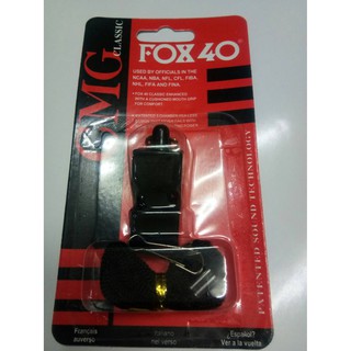 นกหวีด FOX40 CLASSIC สีดำ