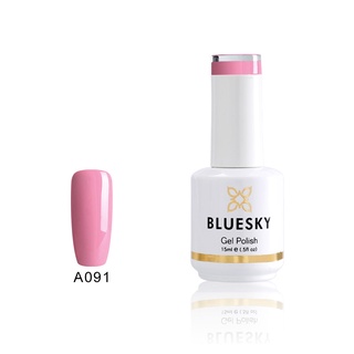 สีเจล Bluesky gel polish A91 สีชมพู