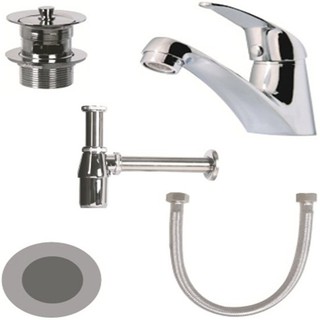 BASIN FAUCET SINGLE LUZERN L-2013A ชุด SET ก๊อกอ่างล้างหน้า LUZERN L-2013A ก๊อกอ่างล้างหน้า ก๊อกน้ำ ห้องน้ำ BASIN FAUCET