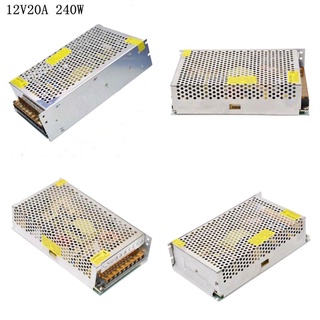 Switching Power Supply สวิตชิ่งเพาเวอร์ซัพพลาย 12V 20A 240W(Silver) สวิตชิ่งสินค้า​พร้อม​ส่ง​รับประกัน​7วัน