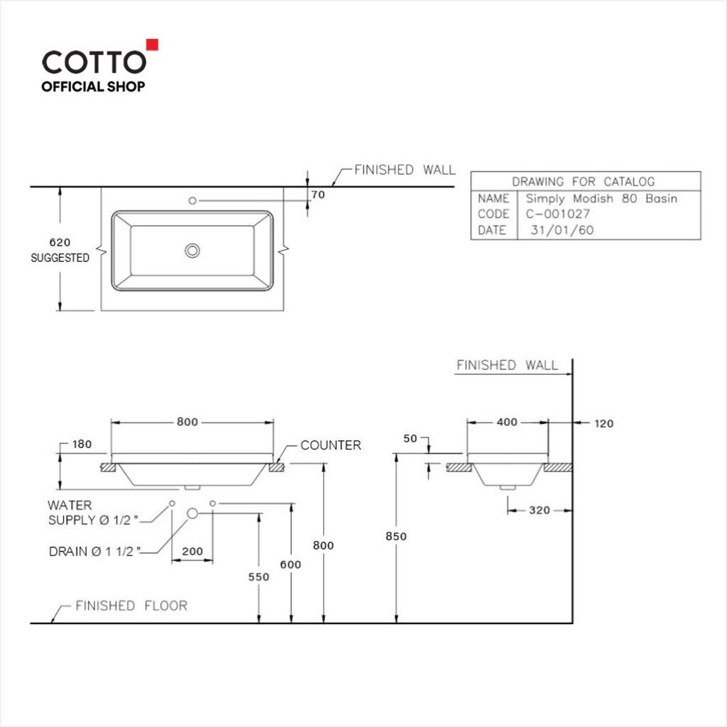 cotto-อ่างล้างหน้าแบบวางบนเคาน์เตอร์-รุ่น-c001027-simply-modish-พร้อมสาร-ultraclean