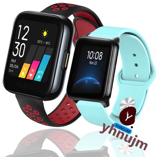 ภาพหน้าปกสินค้าสายนาฬิกาซิลิโคน สำหรับ realme band 2 สายนาฬิก realme watch 2 สาย realme watch 2 pro สาย silicone strap for realme watch band ที่เกี่ยวข้อง