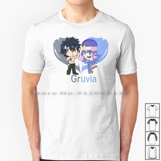 [S-5XL] เสื้อยืด พิมพ์ลายอนิเมะ Fairy l Gruvia Gray And Juvia Fairy l Gruvia สไตล์วินเทจ สําหรับผู้ชาย 938158