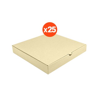 กล่องพิซซ่า ขนาด 12 นิ้ว (12 x 12 x 2 นิ้ว) (แพ็คละ 25 กล่อง) (ใช้กระดาษแข็งแรงเป็นพิเศษ)