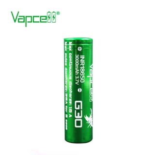 [โปรโมชั่น]G30 Vapcell INR18650 3000mAh 3.7V ของแท้รับประกัน 1ก้อน