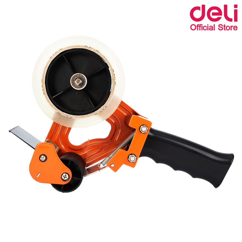 deli-800-packing-tape-dispenser-ที่ตัดเทปปิดกล่องแบบเหล็ก-สำหรับใช้งานมือเดียวประหยัดแรงกว่า-แท่นเทป-เทปปิดกล่อง-office