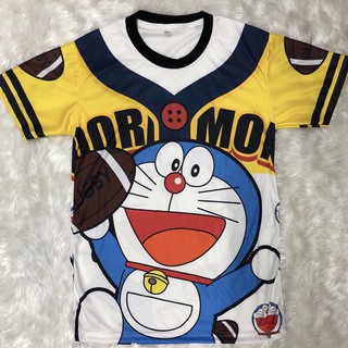 เสื้อโดราเอม่อนเสื้อยืด Doraemon เนื้อผ้ากีฬา เสื้อบาส ผ้าไมโคร เริ่ม 100
