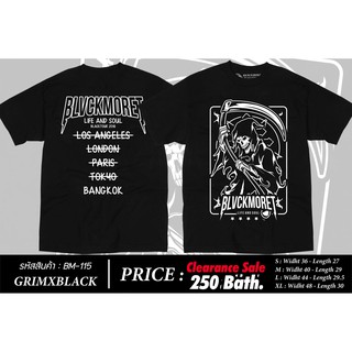 Blackmoret เสื้อยืดแขนสั้น สีดำ ลาย Grim