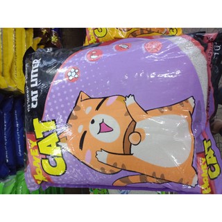 ภาพขนาดย่อของภาพหน้าปกสินค้าทรายแมวHoney cat ราคาประหยัด 10ลิตร จากร้าน narumolmakpaew บน Shopee