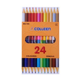 สินค้า สีไม้คอลลีน Colleen 12แท่ง24สี#785(แท่งกลม)