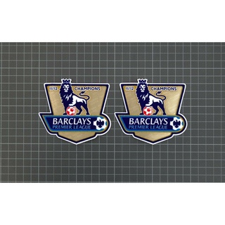 อาร์ม กำมะหยี่ Patch EPL Premier League Gold Champions Patches Badges 2011-2012 Manchester City