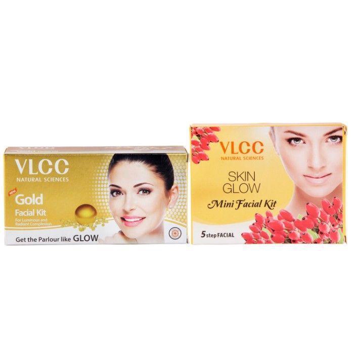 Vlcc Gold Facial Kit And Skin Glow Facial Kit (85 G) | Shopee Thailand