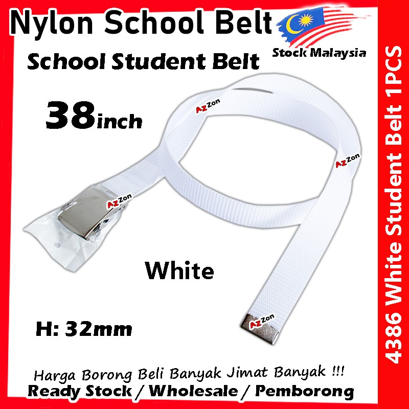 เข็มขัดไนล่อน-ขนาด-38-นิ้ว-100-ซม-สําหรับนักเรียน-sekolah-tali-pinggang-lelaki-38-นิ้ว