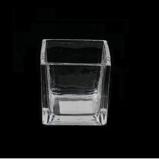 แก้วสี่เหลี่ยม แก้วใสทรงสี่เหลี่ยม ขนาด 8x8x8cm.