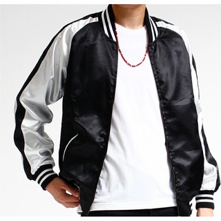 สินค้า satin blank jacket black/blue/red