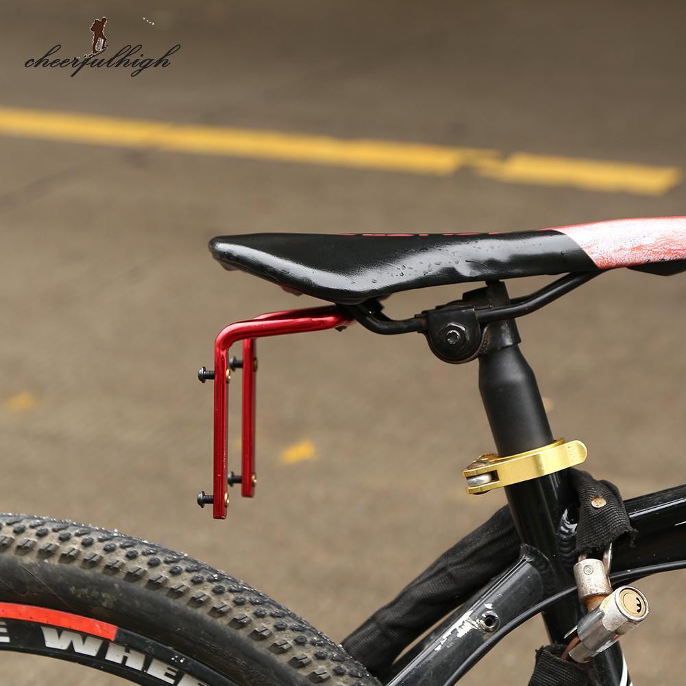 cheerfuhigh-bicycle-seat-rack-bike-saddle-back-double-water-bottle-holder-cage-adapter